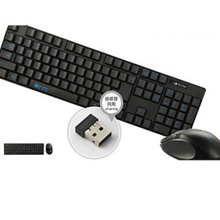 WORTLEY X8 2.4G Wireless Super thin Mute Optical Keyboard Mouse Suit