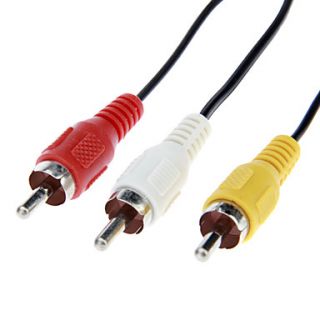 3 RCA Male to 3 RCA Male Cable (1.0m)