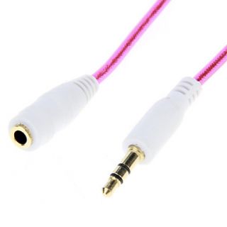 Audio Extension Cable 3.5mm Male to Female(Pink 1.0m)