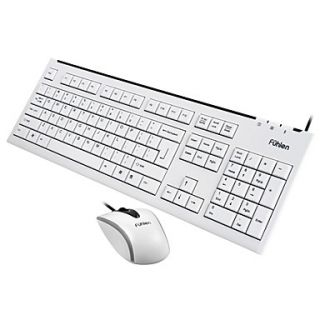 L600 USB Wired Optical Precise KeyboardMouse Suit Black