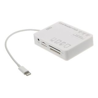 All in 1 Memory Card Reader USB HUB Connection Kit (White)