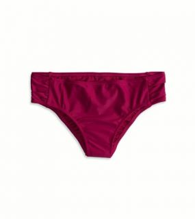 Fuchsia Pink AE Hi Rise Ruched Bikini Bottom, Womens XXL