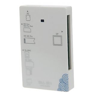 All in 1 High Speed Memory Card Reader (White)