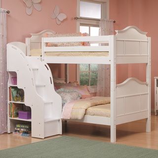 Bolton Emma Bunk Bed With Bookcase Stairs