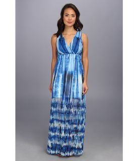 Calvin Klein Prtd Chiffon Maxi Womens Dress (Multi)