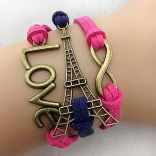 Womens Fashion Multideck Tower Braided Bracelet
