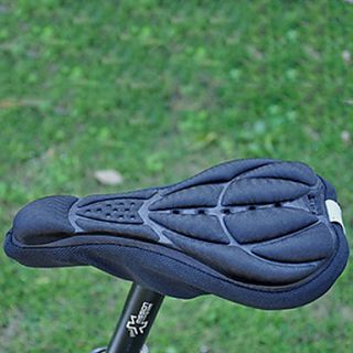 Silica GelSponge Lycra Thickening Black Bicycle Saddle Cushion