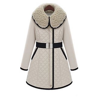 Womens Thick Long Coat with Belt