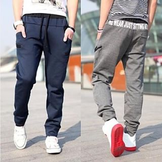 Mens Fashion Casual Long Big Pockets Pants Sports Chinos