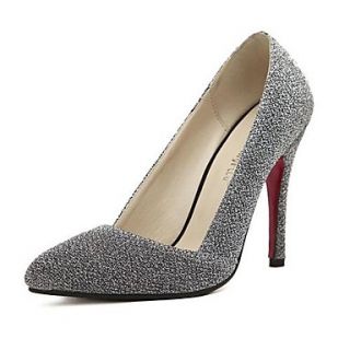 Sparkling Glitter Womens Shoes Wedding Stiletto Heel Pumps With Pearl Womens Party Shoes