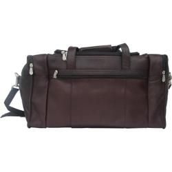 Piel Leather Travel Duffel With Side Pockets 2025 Chocolate Leather