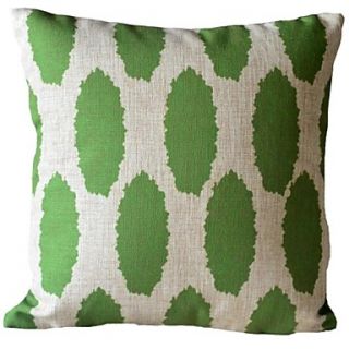 Green Flash Oval Stripes Decorative Pillow Cover