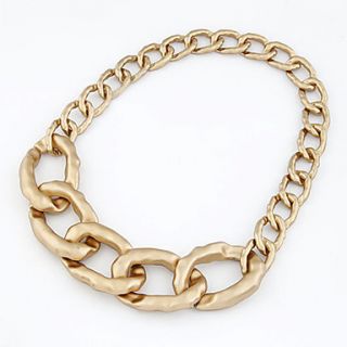 Womens Euramerican Punk Style Alloy Buckles Necklace