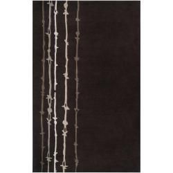 Noah Packard Hand tufted Brown/beige Contemporary Colton New Zealand Wool Abstract Rug (5 X 8)