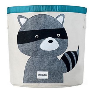 Doomagic Cute Raccoons Print Storage Bag(Screen Color)