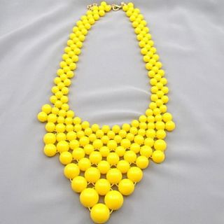 Womens Fashion All Match Woven Bead Necklace