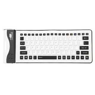 84 USB Wired Silicone Washable Dustproof Keyboard (Assorted Colors)