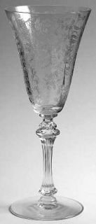 Tiffin Franciscan Cerice Water Goblet   Floral,Optic,Beads On Stem