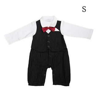 Boys Red Tie Suits Cotton Babys Long Sleeve Infant Romper Cloth