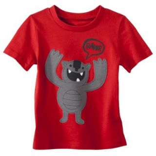 Circo Infant Toddler Boys Monster Short Sleeve Tee   Red 2T
