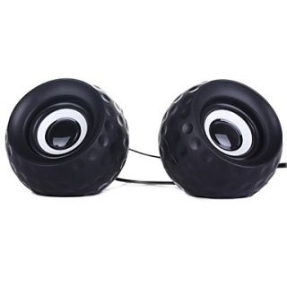 Music F High Quality Stereo USB 2.0Multimedia Speaker E 11(BlackWhite)