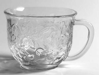 Princess House Crystal Fantasia Cappuccino Mug   Clear,Pressed Dinnerware,Floral