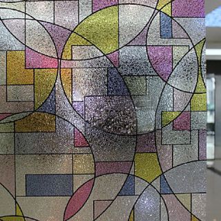 Modern Fancy Abstract Frosted Geometric Window Film