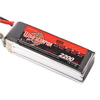 Wild Scorpion 7.4V 2200mAh 30C Li po Battery(JST Plug)
