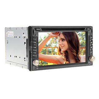 6.2Inch 2 Din In Dash Universal Car DVD Player for Nissan with GPS,IPOD,RDS,BT,Touch Screen,TV
