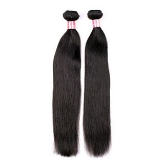 14 16Inch Great 5A Brazilian Virgin Human Hair Nature Black Color Straight Hair Extensions