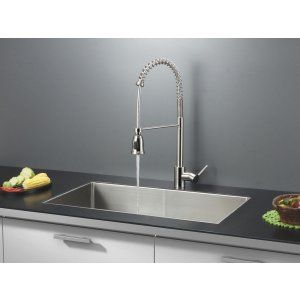 Ruvati RVC2328 Combo Stainless Steel Kitchen Sink and Stainless Steel Set