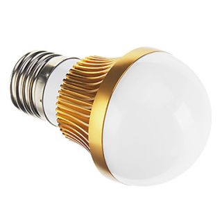 E27 3W COB 128LM 2736K Warm White Light LED Globe Bulb  Golden (95 265V)