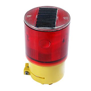 Solar Power Warning Safety Sign 6 LED Flash traffic Light (CSS 57279)