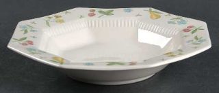 Independence Old Orchard Rim Soup Bowl, Fine China Dinnerware   Fruit And Flower
