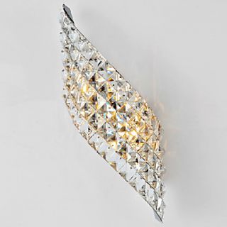 LED Crystal Wall Light, 2 Light,Modern Incision Electroplate Tempering