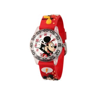 Disney Mickey Mouse Easy Read Plastic Strap Watch, Boys