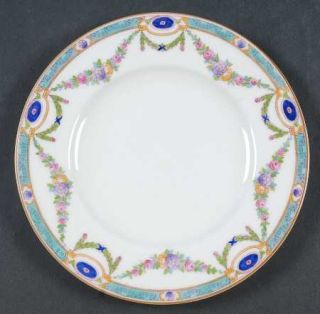 Royal Worcester Puritan Salad Plate, Fine China Dinnerware   Multifloral Swags,T