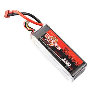 Wild Scorpion 22.2V 6S 2200mAh 45C Li Po Battery(T Plug)