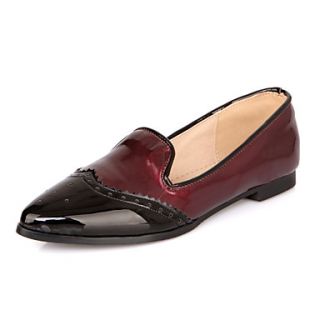 Patent Leather Womens Flat Heel Comfort Loafers Shoes (More Colors)