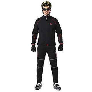 LAMBDA Mens Fall and Winter Style Cycling Suits with Fleece