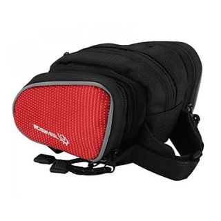 Cycling 600D Polyester Red Wearproof Skid Resistance Shockproof Outdoors Bike Tube Bag