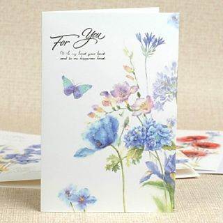 Floral Side Fold Greeting Card