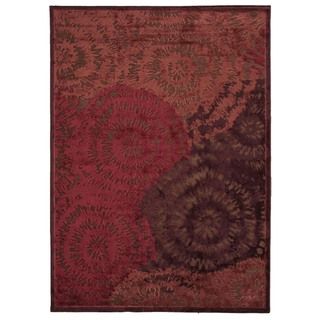 Modern Abstract Viscose/ Chenille Rug (5 X 76)