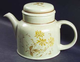 Royal Doulton Sandsprite #Ls1013 (Dbl Ln Brown Trm) Teapot & Lid, Fine China Din