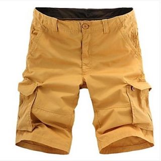 Mens Summer Casual Short Straight Multi Pocket Cargo Shorts
