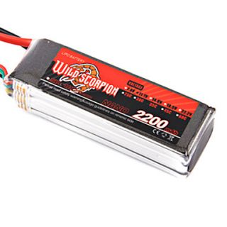 Wild Scorpion 14.8V 4S 2200mAh 45C Li Po Battery(T Plug)