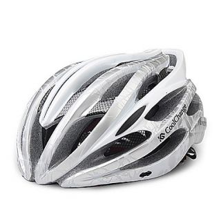 CoolChange 23 Vents Silvery EPS Ajustable Cycling Helmet