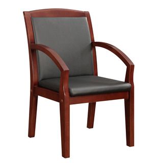Bently Mahogany Frame Slant Arm Guest Chair
