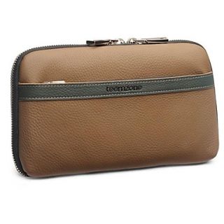 Mens European Style Top Genuine Leather Wallet Totes
