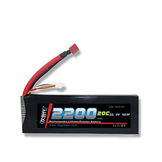 DLG 22.2V 6S 2200mAh 20C Li Po Battery(T Plug)